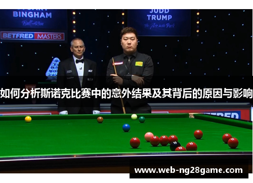 如何分析斯诺克比赛中的意外结果及其背后的原因与影响 如何分析斯诺克比赛中的意外结果及其背后的原因与影响